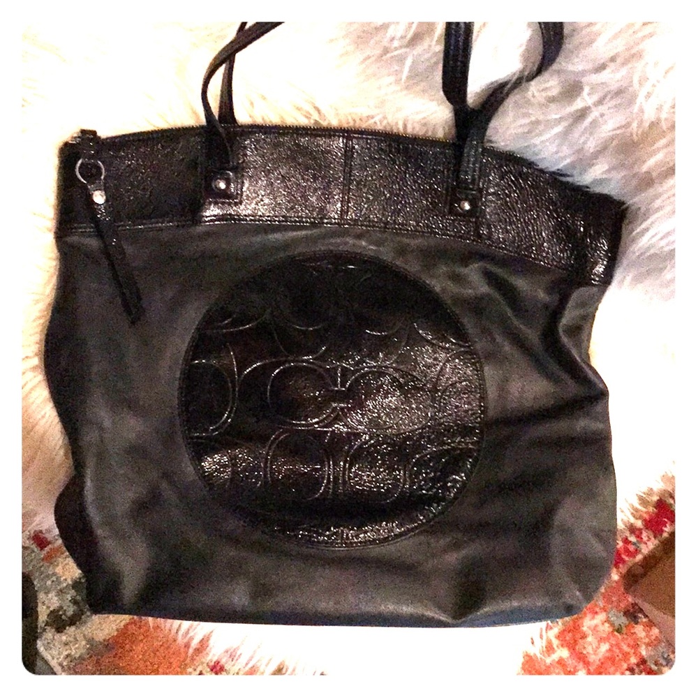 BIG beautiful coach tote 